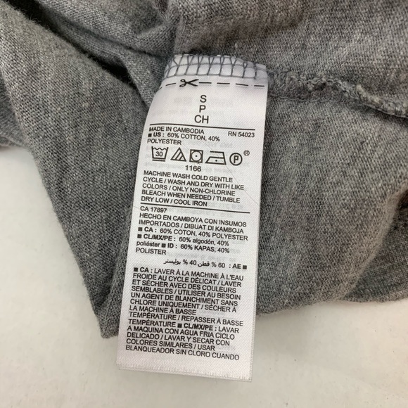 ✨5 FOR $25✨  Old Navy Gray Cotton Short Sleeve T-Shirt Dress - Picture 7 of 7